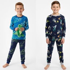 2 sets Kids Pajamas Set Dino/Husky